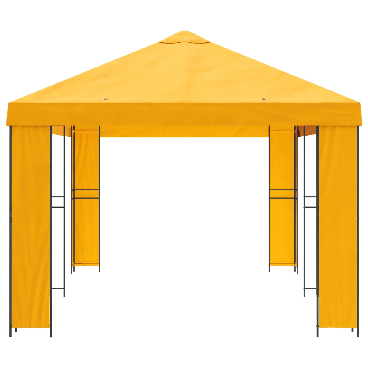 Have Gazebo 6 x 3 m Gul Polyester og Stål 190 gsm