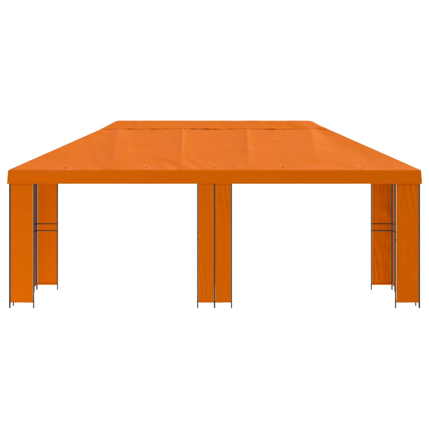 Have Gazebo 6 x 3 m Orange Polyester og Stål 190 gsm