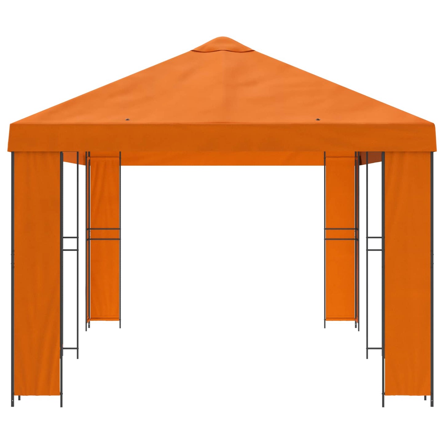 Have Gazebo 6 x 3 m Orange Polyester og Stål 190 gsm