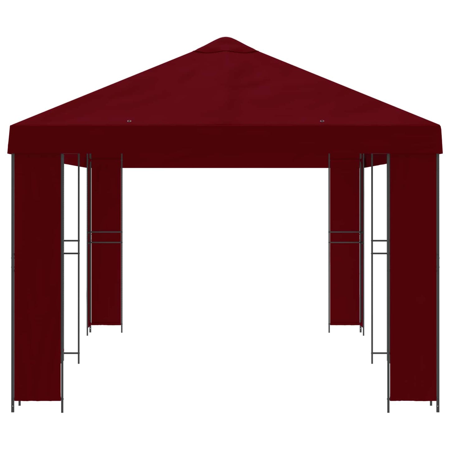Have Gazebo 6 x 3 m Bordeaux Polyester og Stål 190 gsm