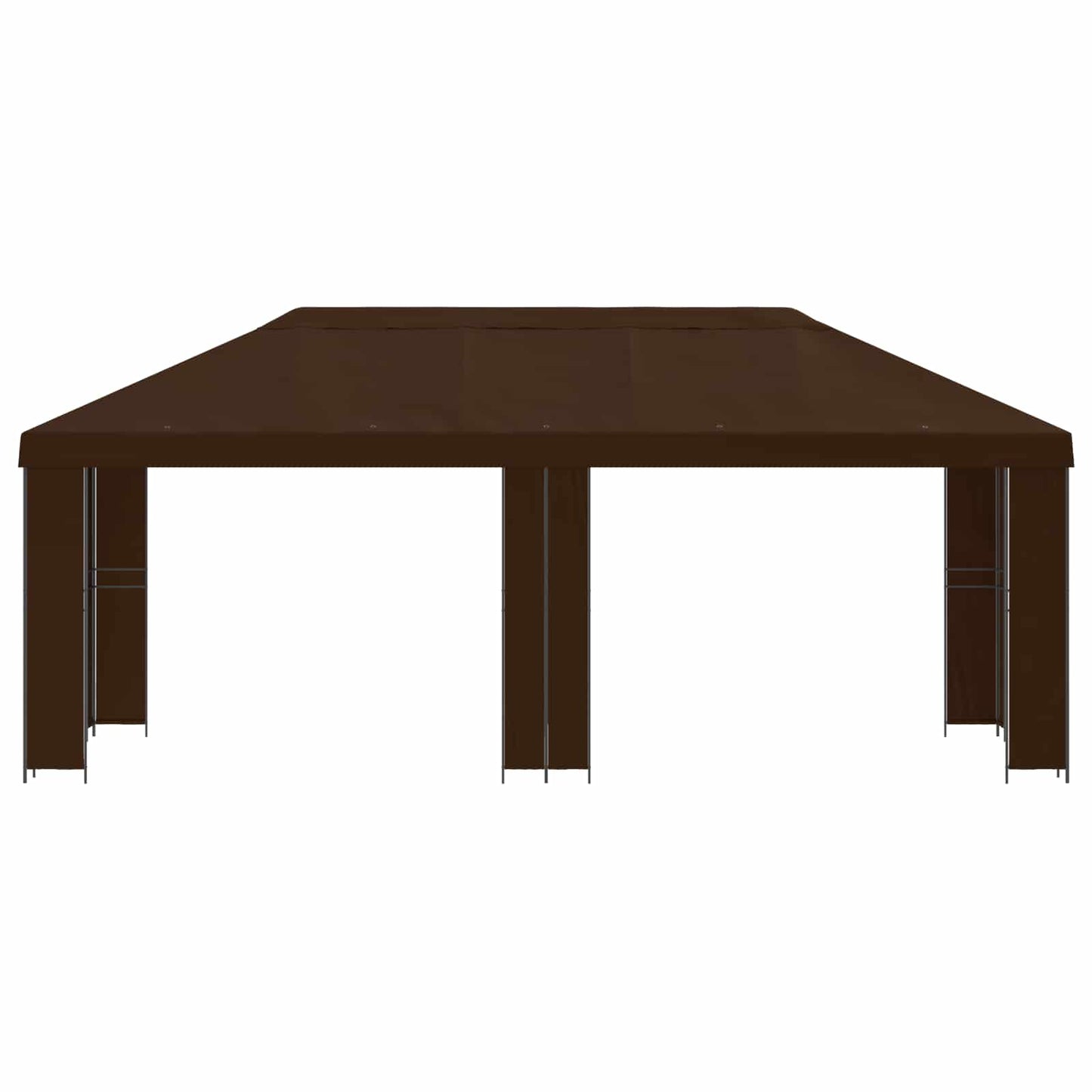 Have Gazebo 6 x 3 m Brun Polyester og Stål 190 gsm
