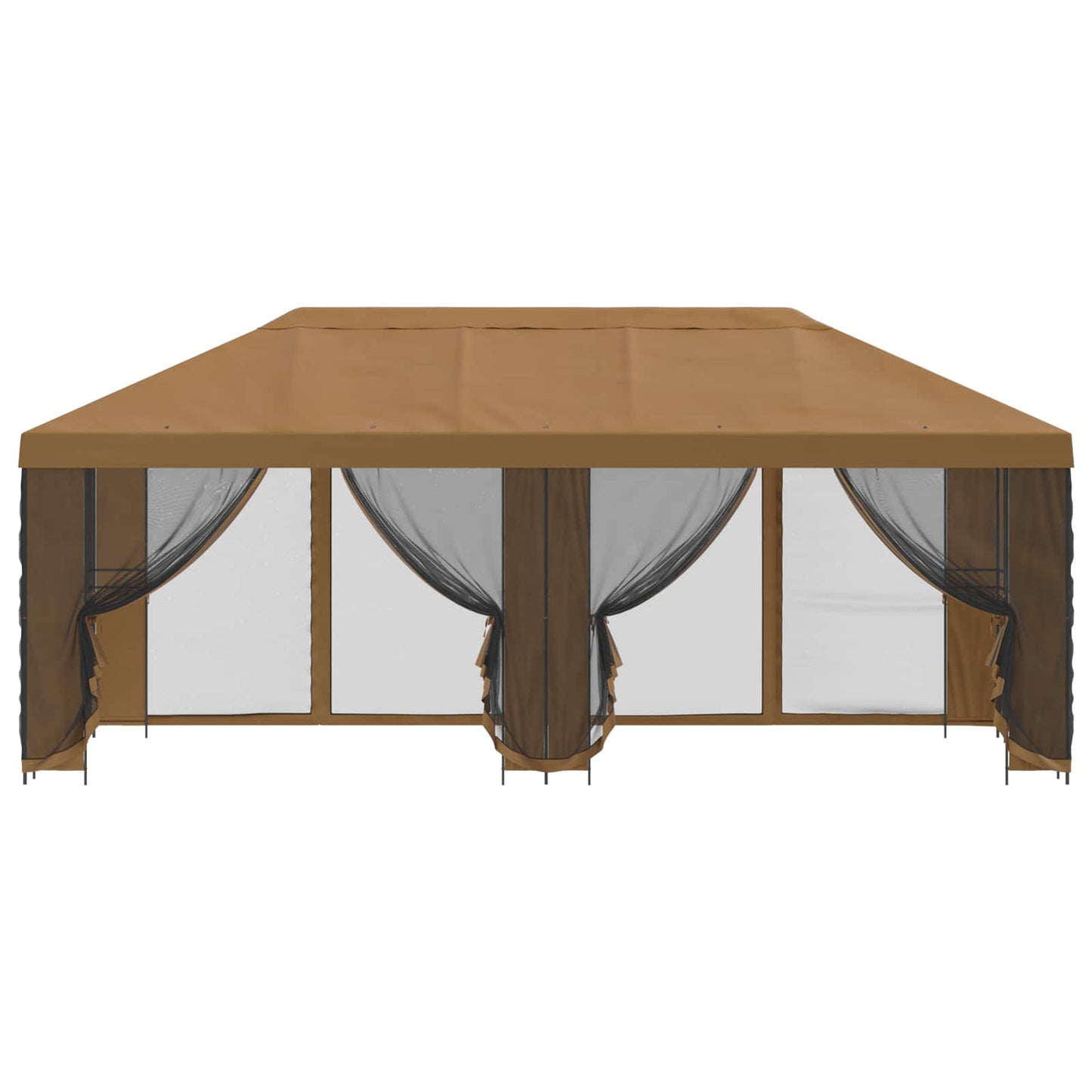 Havelæger med sidevægge 6 x 3 m Beige Polyester og Stål 190 gsm