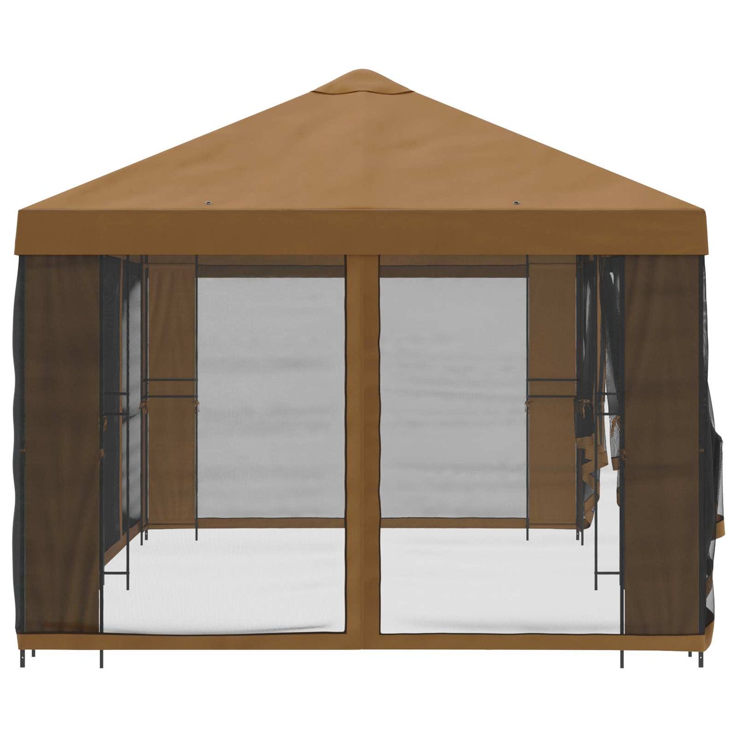 Havelæger med sidevægge 6 x 3 m Beige Polyester og Stål 190 gsm