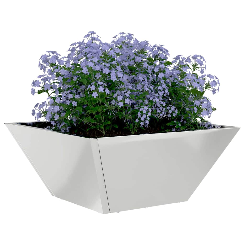 Have Blomsterkrukke Sølv 35 x 35 x 15 cm Galvaniseret stål