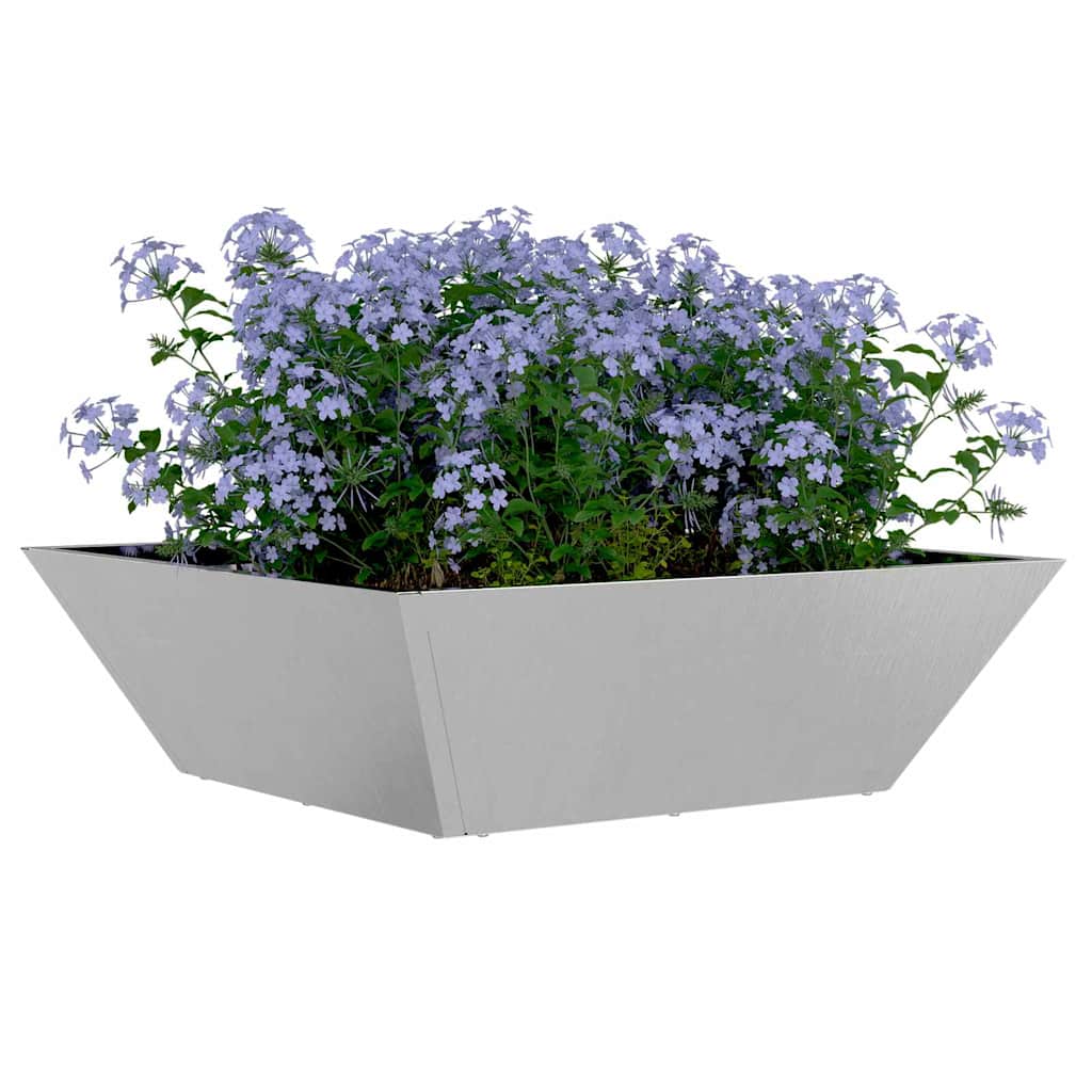 Have Blomsterkrukke Sølv 50 x 50 x 15 cm Rustfrit stål