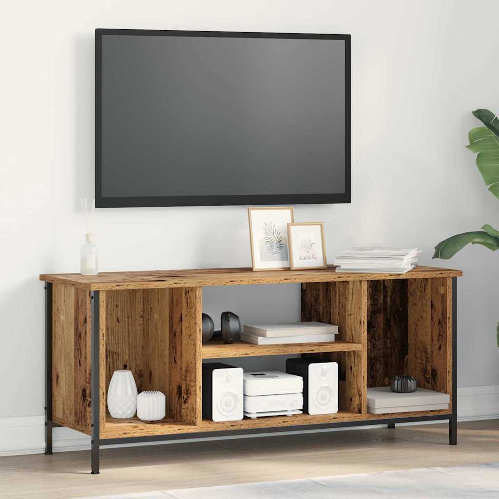 TV-skab 102 x 35 x 45 cm Gammelt træ Konstrueret træ