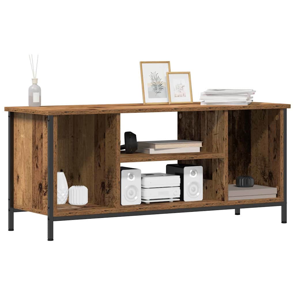TV-skab 102 x 35 x 45 cm Gammelt træ Konstrueret træ