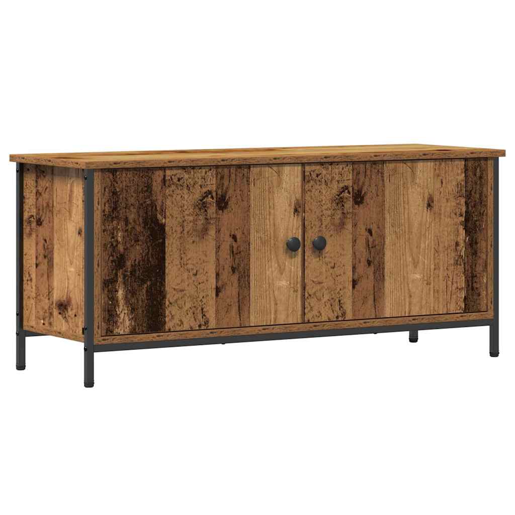TV-skab 100 x 35 x 45 cm Gammelt træ Konstrueret træ