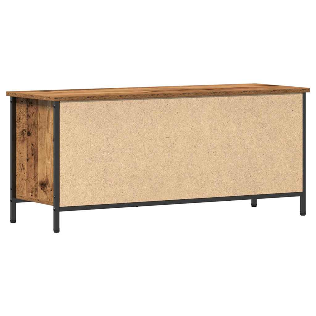TV-skab 100 x 35 x 45 cm Gammelt træ Konstrueret træ