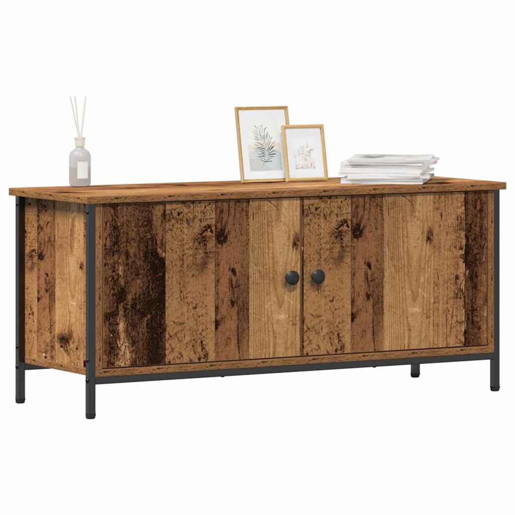 TV-skab 100 x 35 x 45 cm Gammelt træ Konstrueret træ
