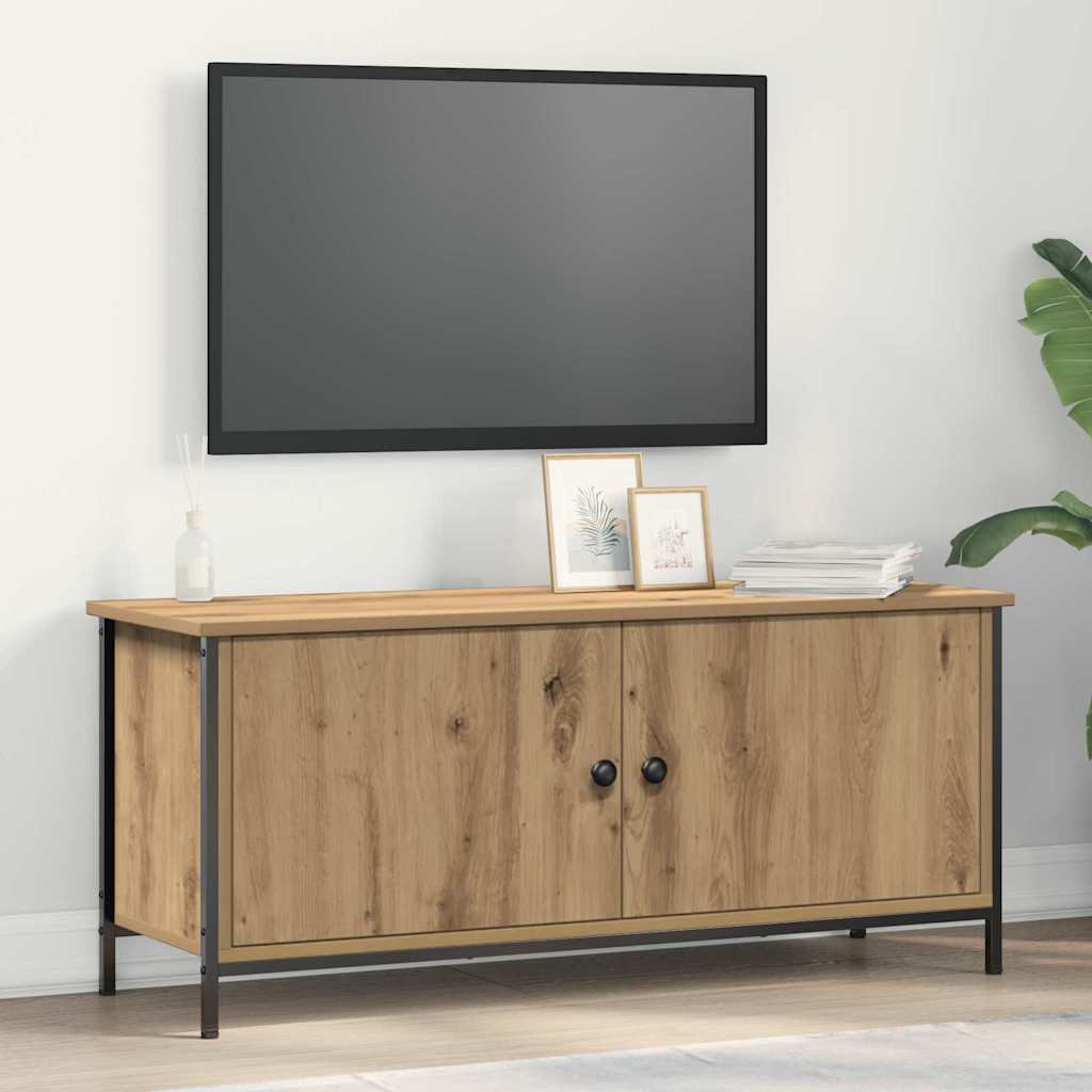 TV-skab 100 x 35 x 45 cm Artisan Egetræ Konstrueret træ