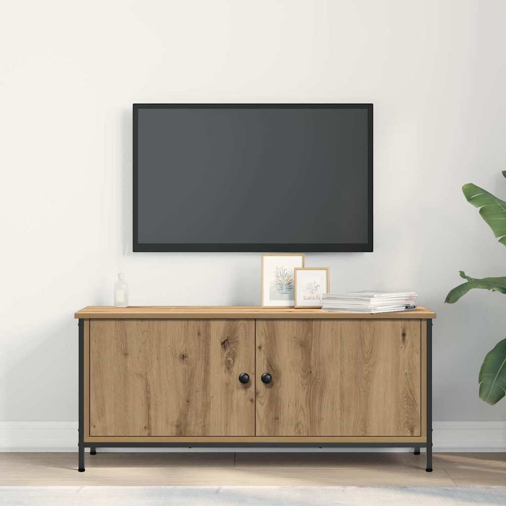 TV-skab 100 x 35 x 45 cm Artisan Egetræ Konstrueret træ