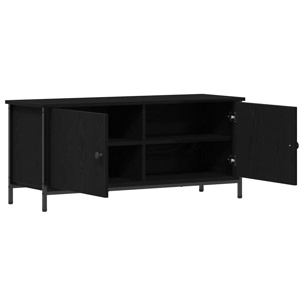 TV-skab 100 x 35 x 45 cm Sort eg Konstrueret træ
