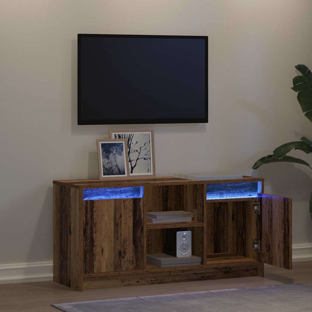 TV Enheder 100 x 34 x 50 cm Brun Konstrueret træ