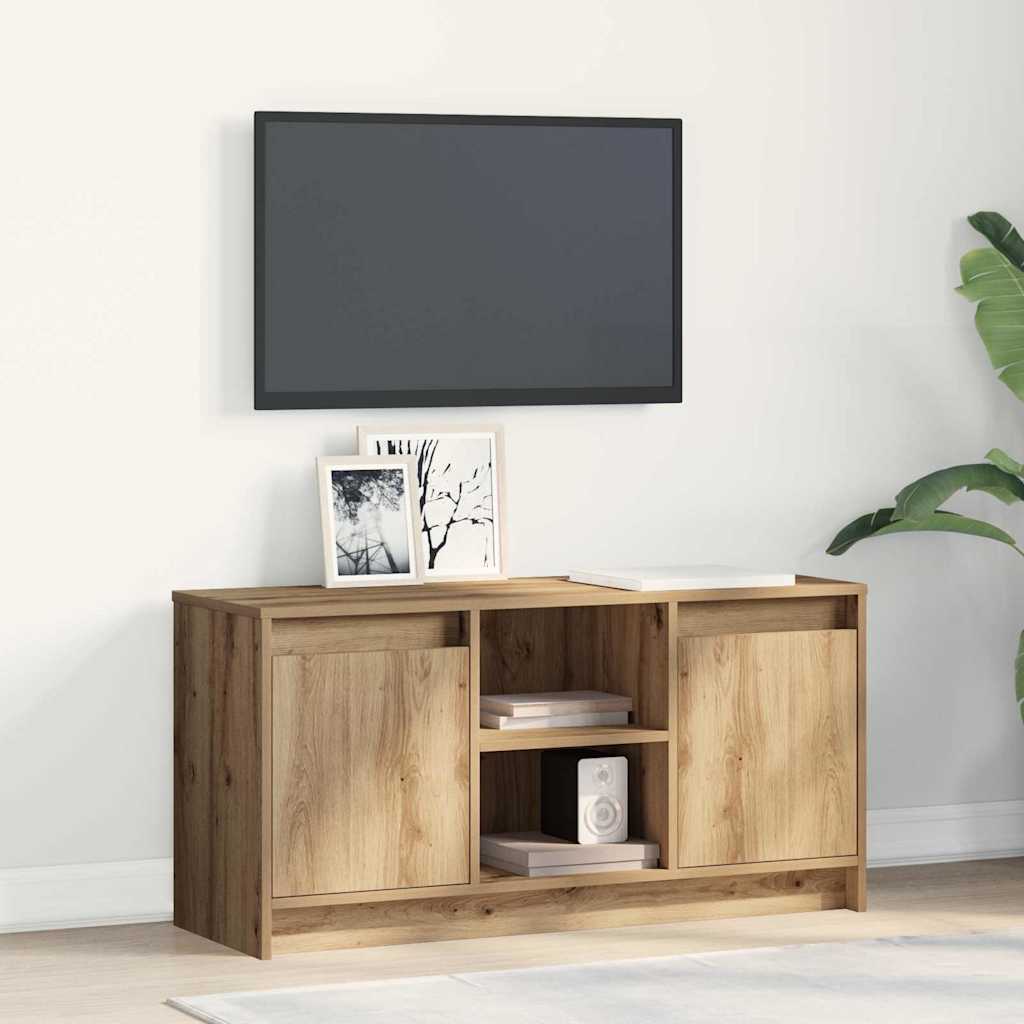 TV Enheder 100 x 34 x 50 cm Brun Konstrueret træ