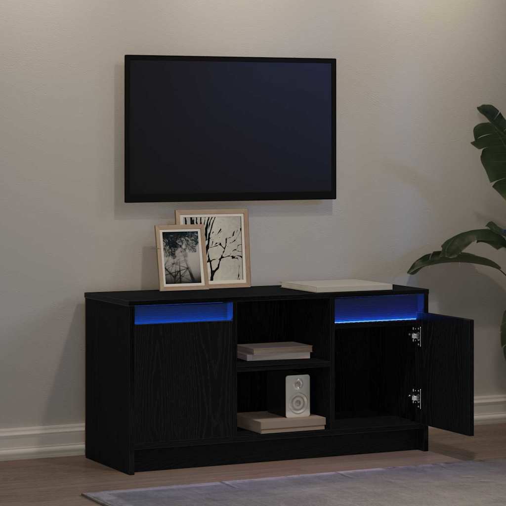TV Enheder 100 x 34 x 50 cm Sort Konstrueret træ