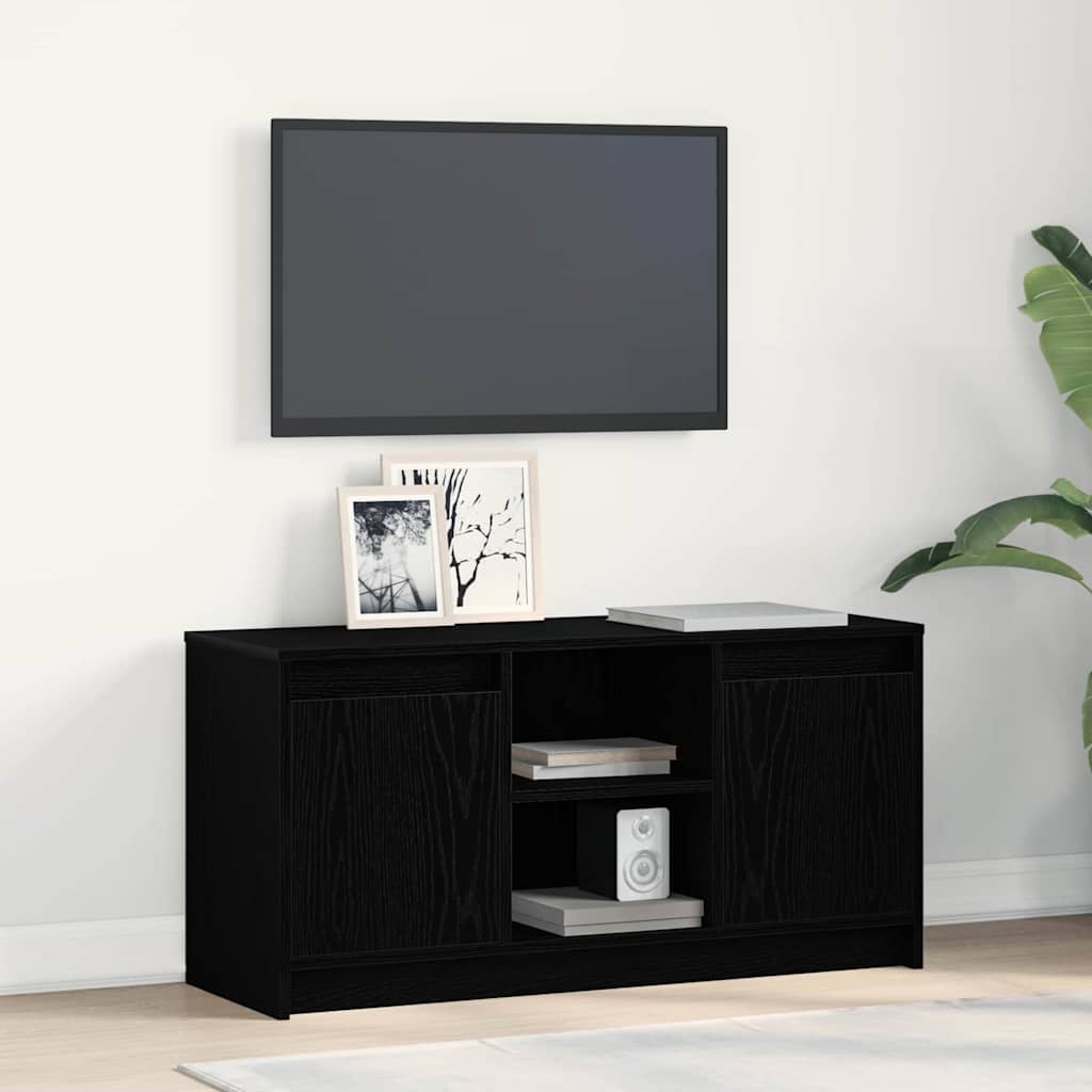 TV Enheder 100 x 34 x 50 cm Sort Konstrueret træ