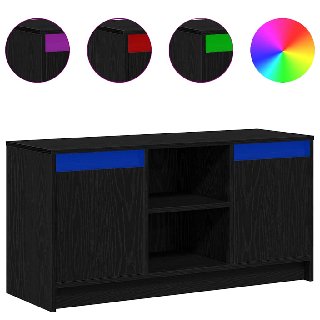 TV Enheder 100 x 34 x 50 cm Sort Konstrueret træ