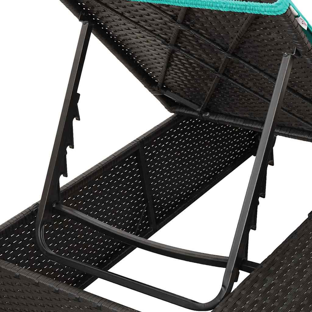 Dobbelt solstol Turkis polyrattan