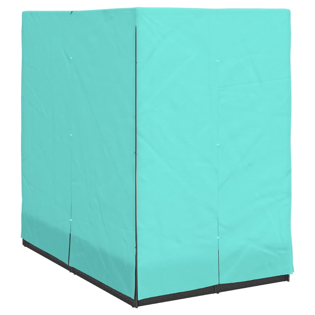 Dobbelt solstol Turkis polyrattan