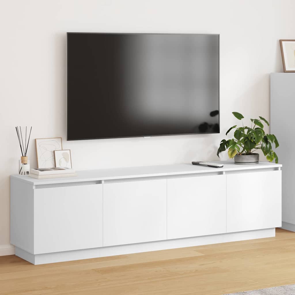 TV-skab 180 x 38 x 49 cm Hvid Konstrueret træ