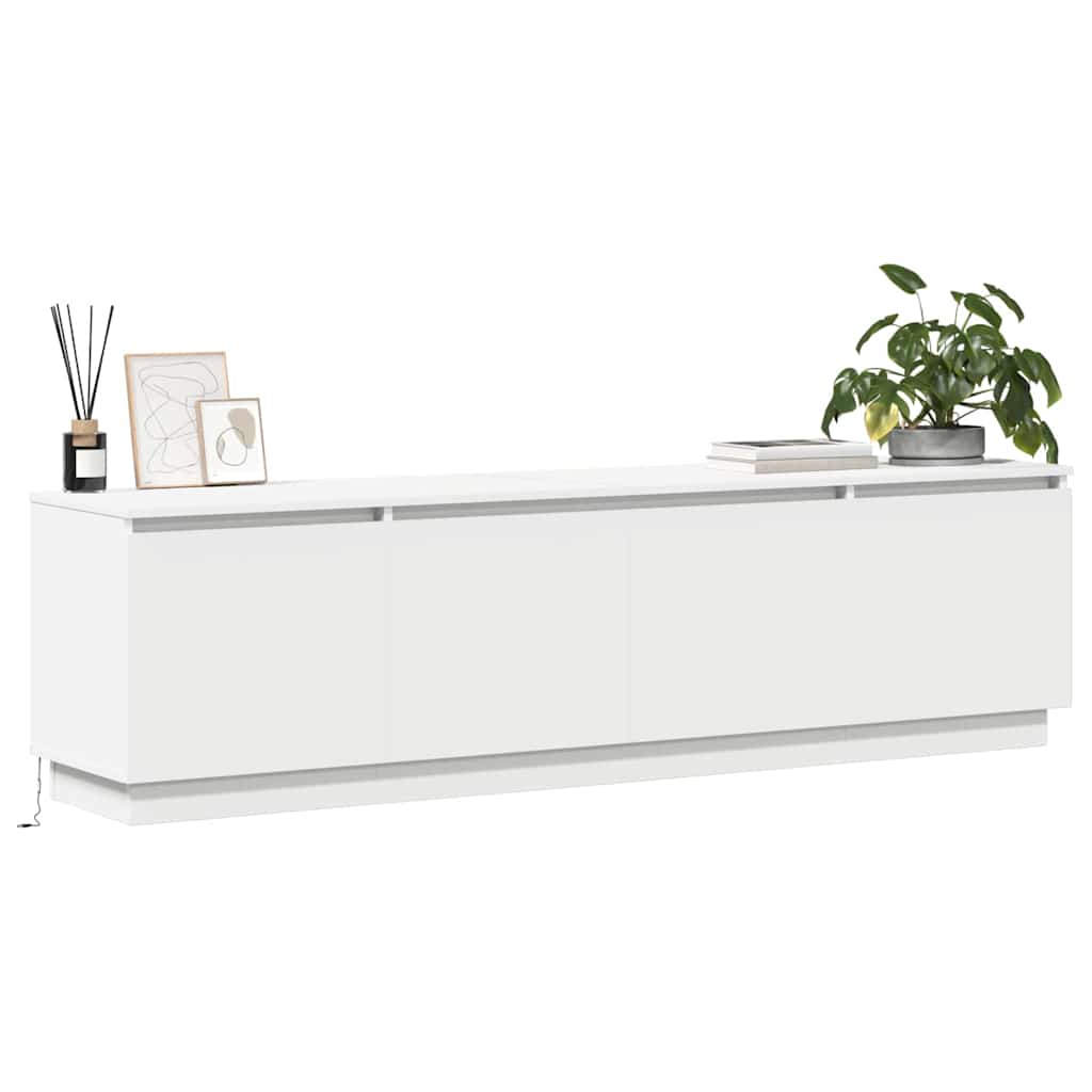 TV-skab 180 x 38 x 49 cm Hvid Konstrueret træ