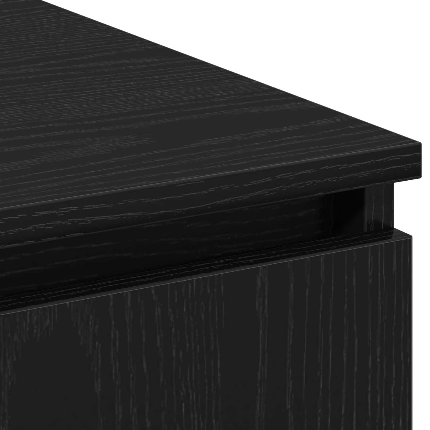 TV-skab 180 x 38 x 49 cm Sort eg Konstrueret træ