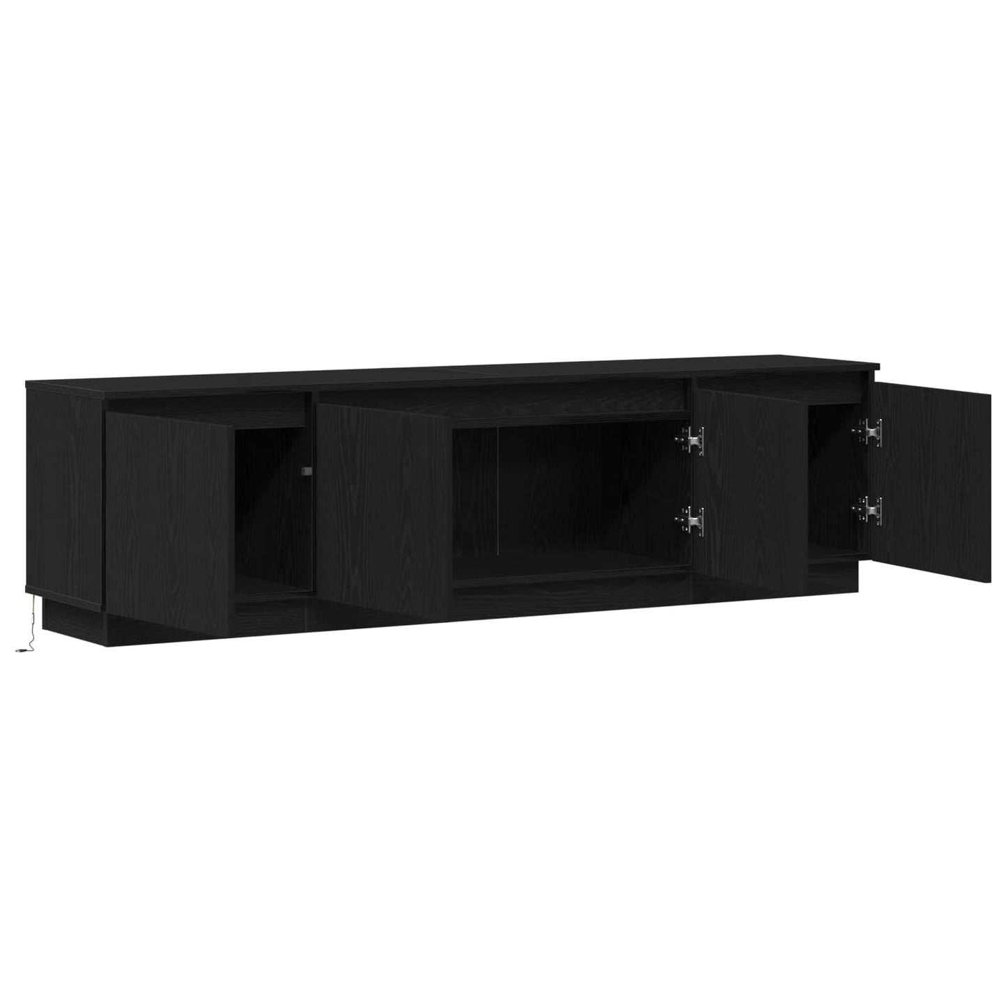 TV-skab 180 x 38 x 49 cm Sort eg Konstrueret træ