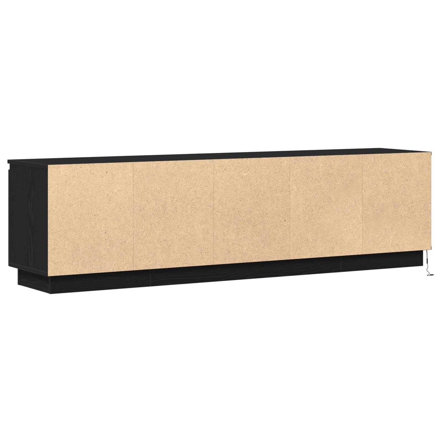 TV-skab 180 x 38 x 49 cm Sort eg Konstrueret træ
