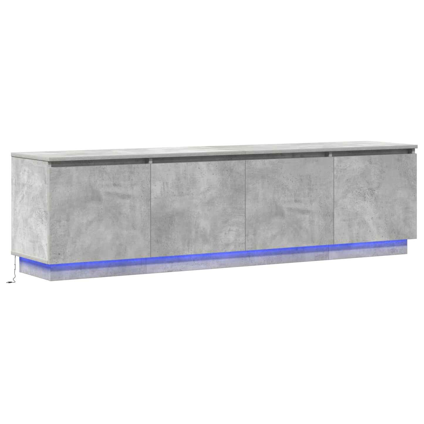 TV-skab 180 x 38 x 49 cm Beton Grå Konstrueret træ