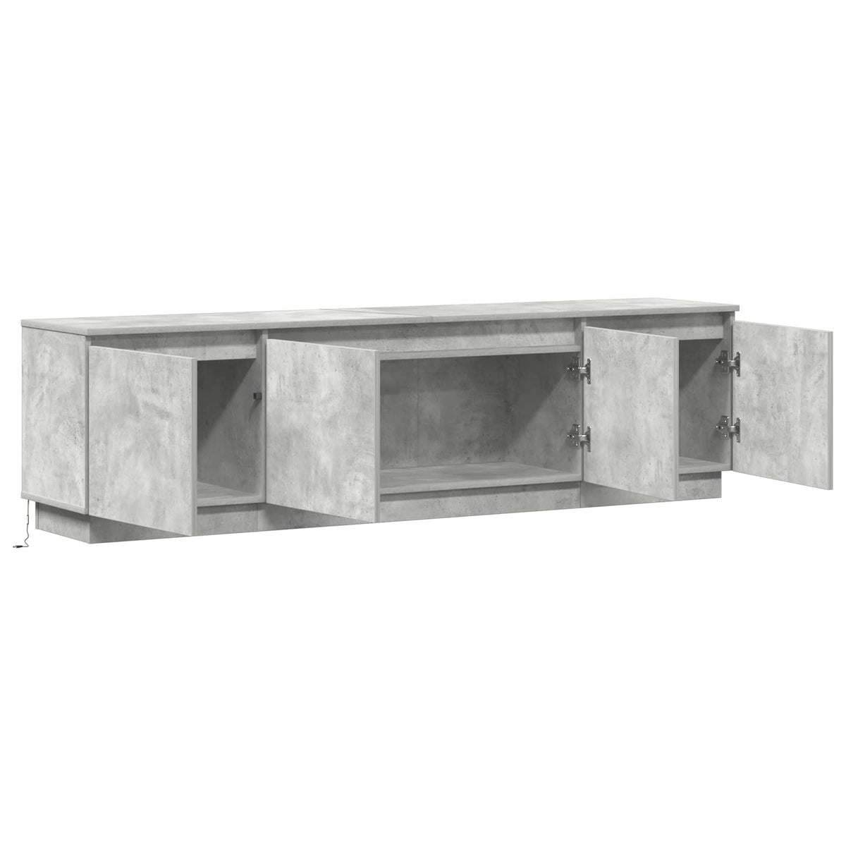 TV-skab 180 x 38 x 49 cm Beton Grå Konstrueret træ