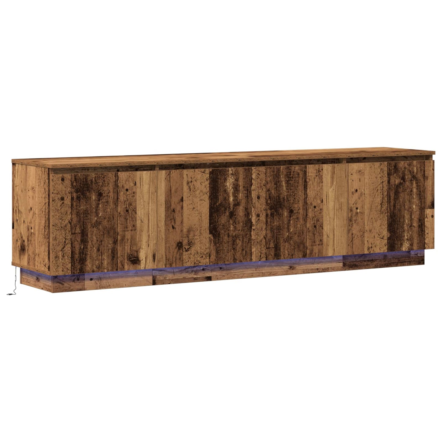 TV-skab 180 x 38 x 49 cm Gammelt træ Konstrueret træ