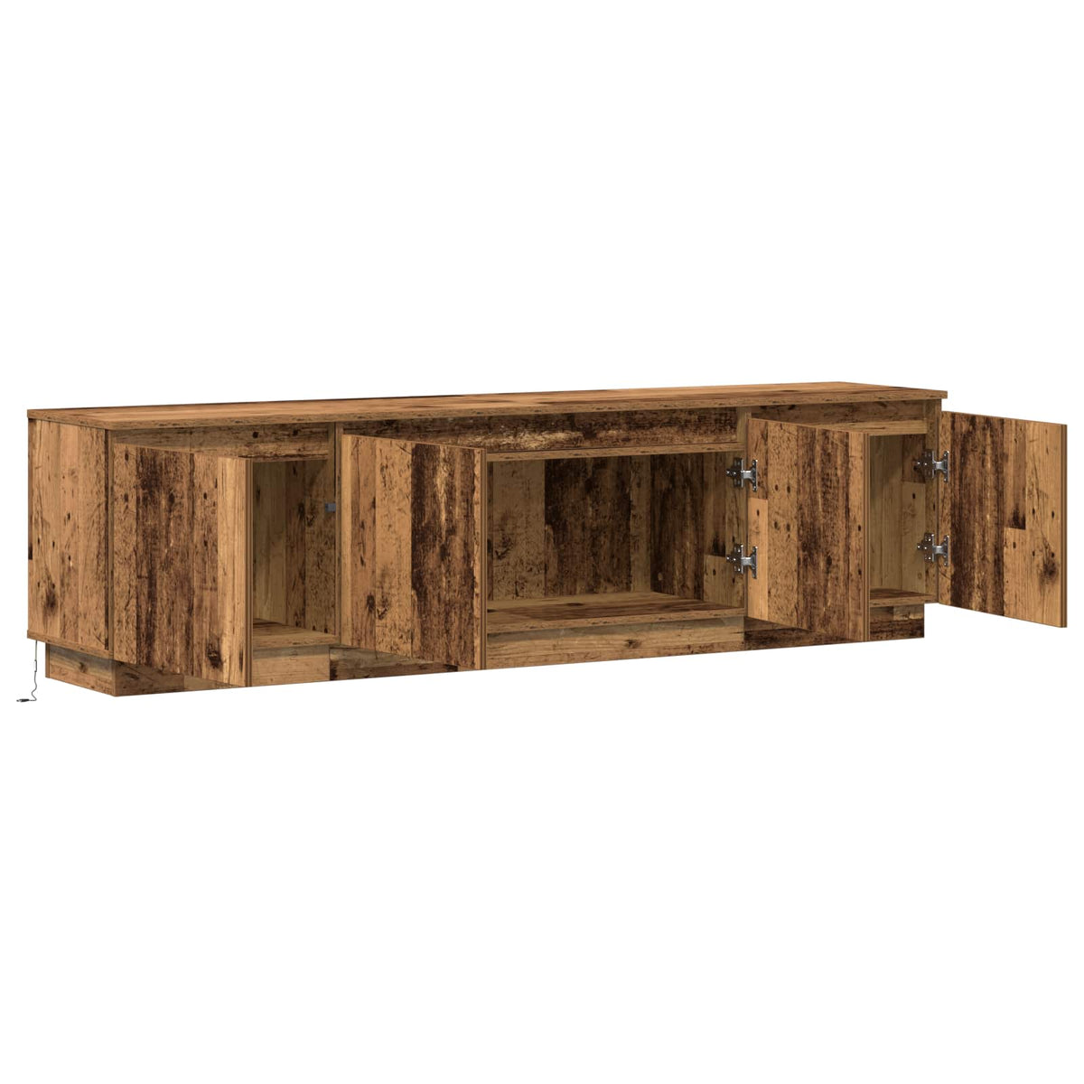 TV-skab 180 x 38 x 49 cm Gammelt træ Konstrueret træ