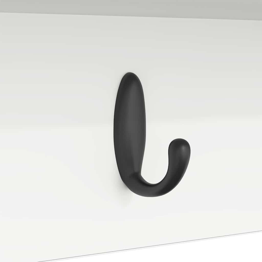 Vægmonteret Jakkeholder Vægmonteret Hvid 50 x 16 x 26 cm
