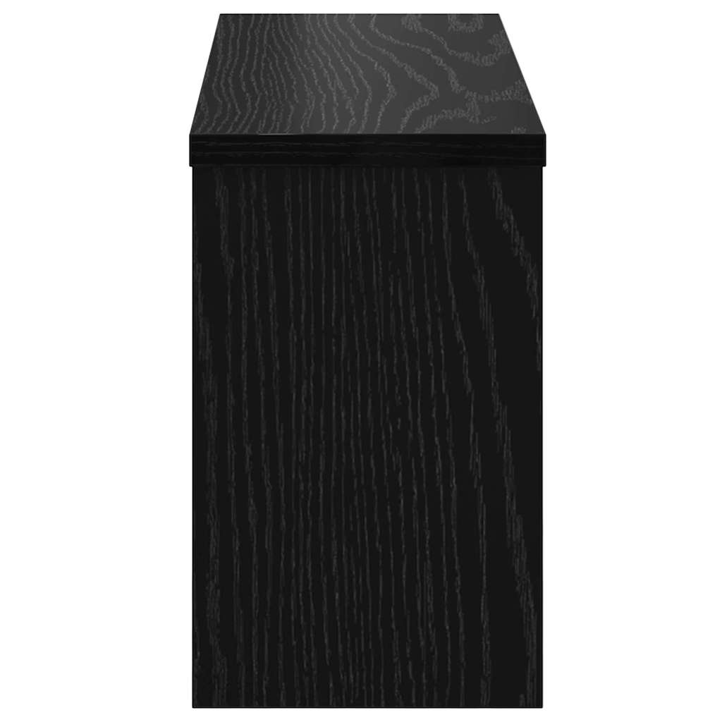 Vægmonteret Jakkeholder Vægmonteret Sort eg 50 x 16 x 26 cm