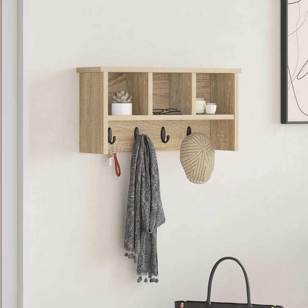 Vægmonteret Jakkeholder Vægmonteret Sonoma eg 50 x 16 x 26 cm