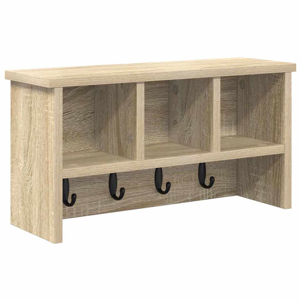 Vægmonteret Jakkeholder Vægmonteret Sonoma eg 50 x 16 x 26 cm