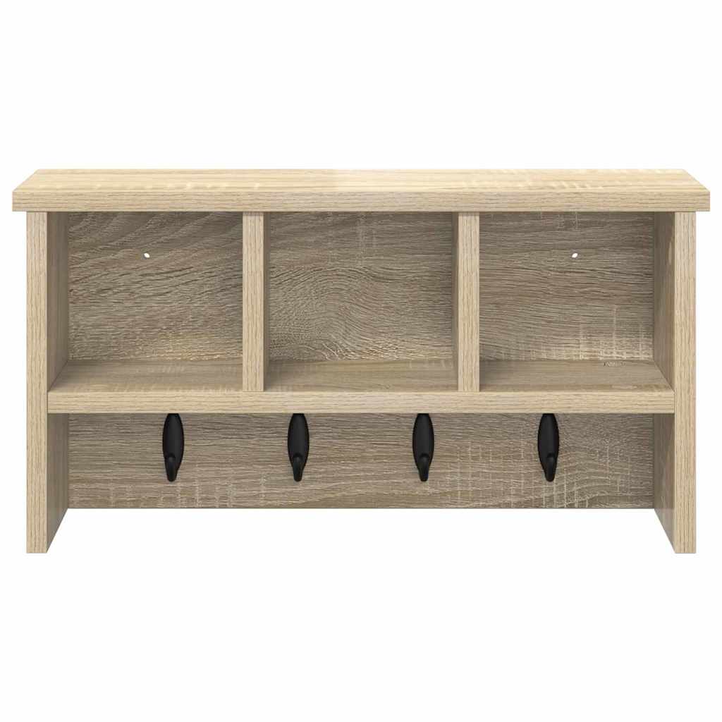 Vægmonteret Jakkeholder Vægmonteret Sonoma eg 50 x 16 x 26 cm