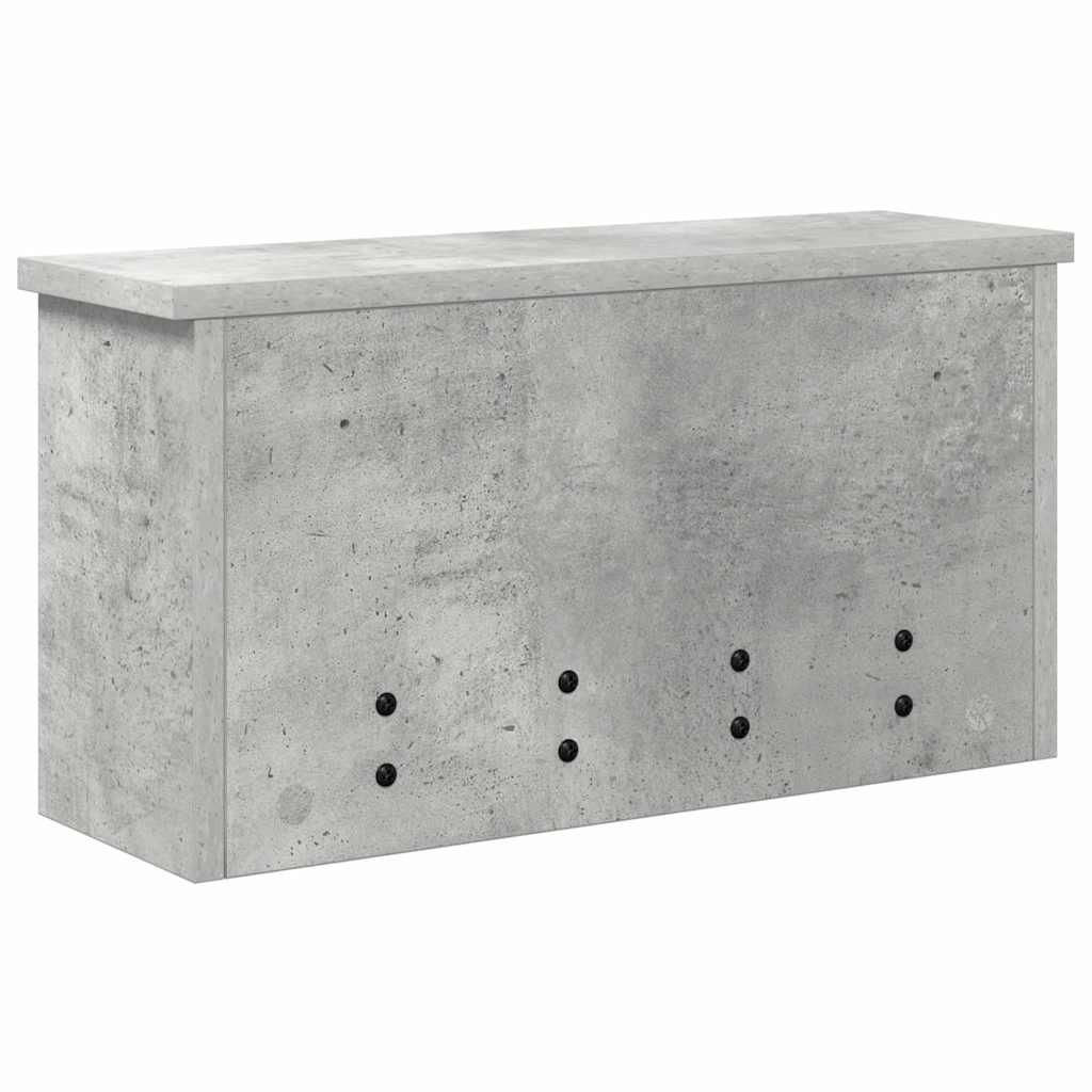 Vægmonteret Jakkeholder Vægmonteret Beton Grå 50 x 16 x 26 cm