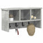 Vægmonteret Jakkeholder Vægmonteret Beton Grå 50 x 16 x 26 cm