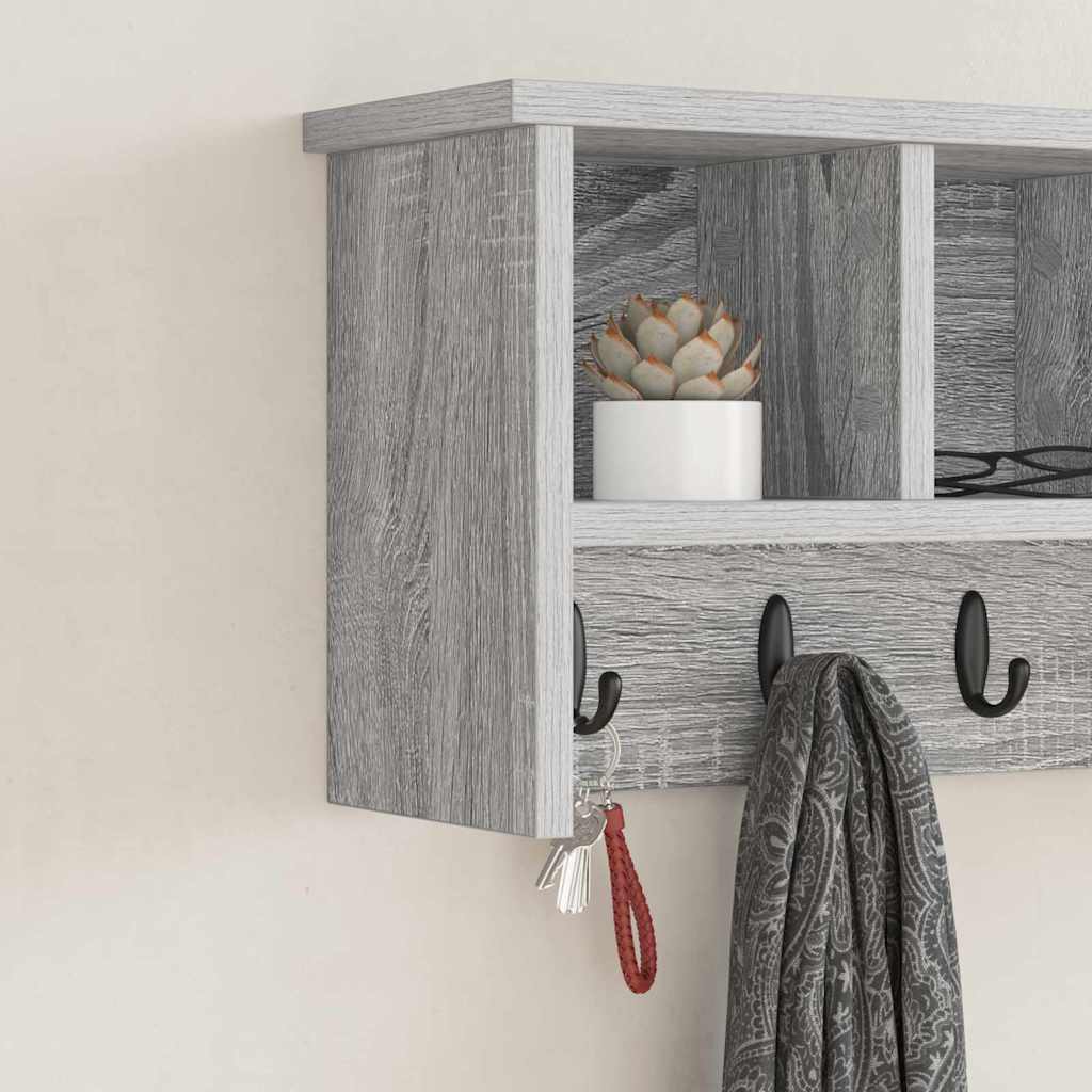 Vægmonteret Jakkeholder Vægmonteret Grå Sonoma 50 x 16 x 26 cm