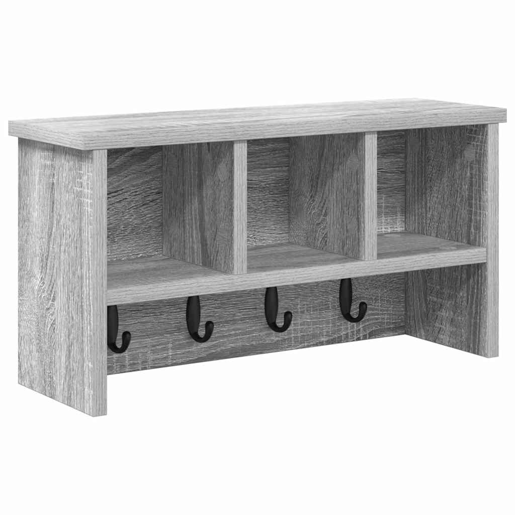 Vægmonteret Jakkeholder Vægmonteret Grå Sonoma 50 x 16 x 26 cm