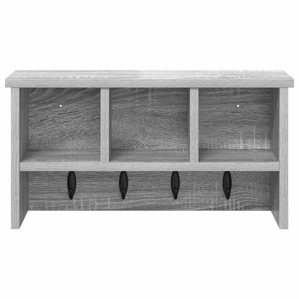 Vægmonteret Jakkeholder Vægmonteret Grå Sonoma 50 x 16 x 26 cm