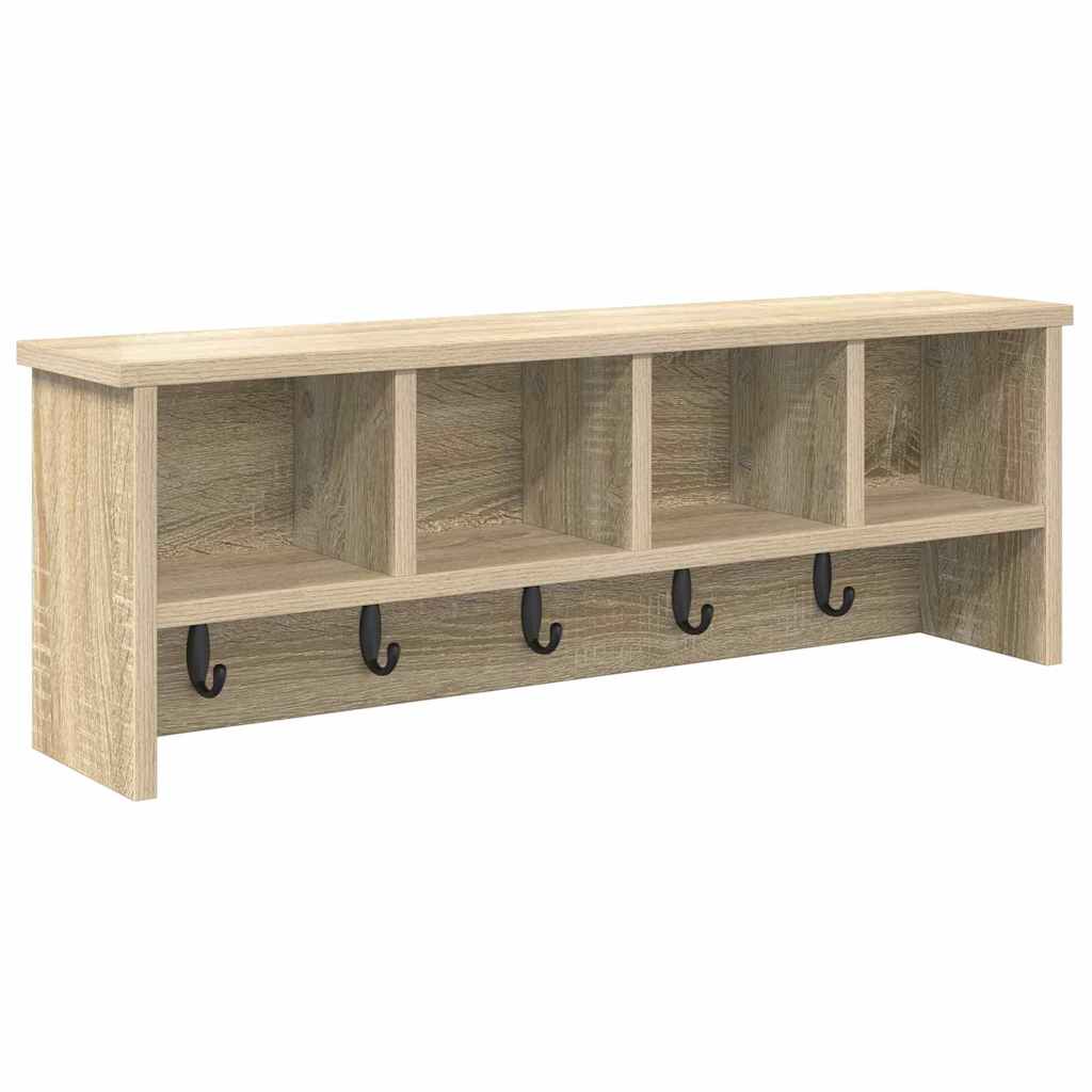 Vægmonteret Jakkeholder Vægmonteret Sonoma eg 75 x 16 x 26 cm