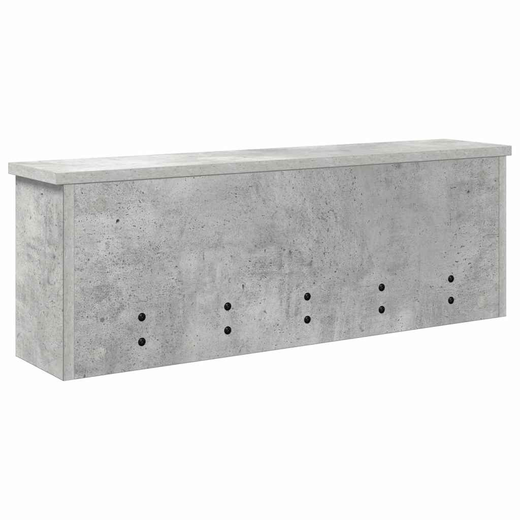 Vægmonteret Jakkeholder Vægmonteret Beton Grå 75 x 16 x 26 cm