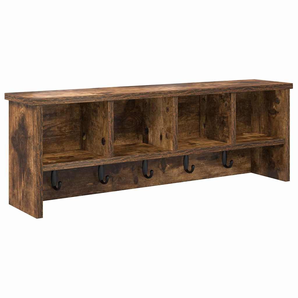 Vægmonteret Jakkeholder Vægmonteret Røget eg 75 x 16 x 26 cm