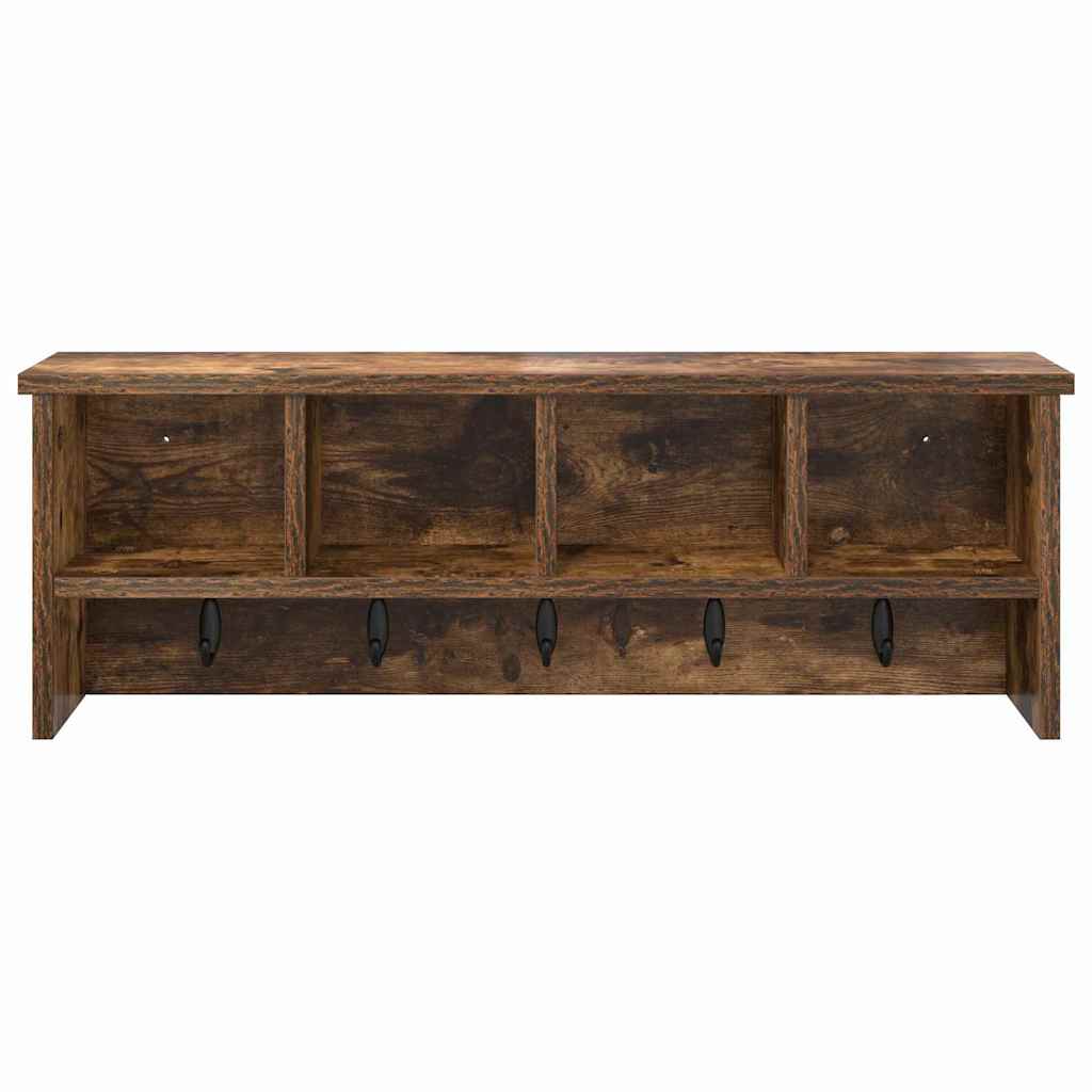 Vægmonteret Jakkeholder Vægmonteret Røget eg 75 x 16 x 26 cm