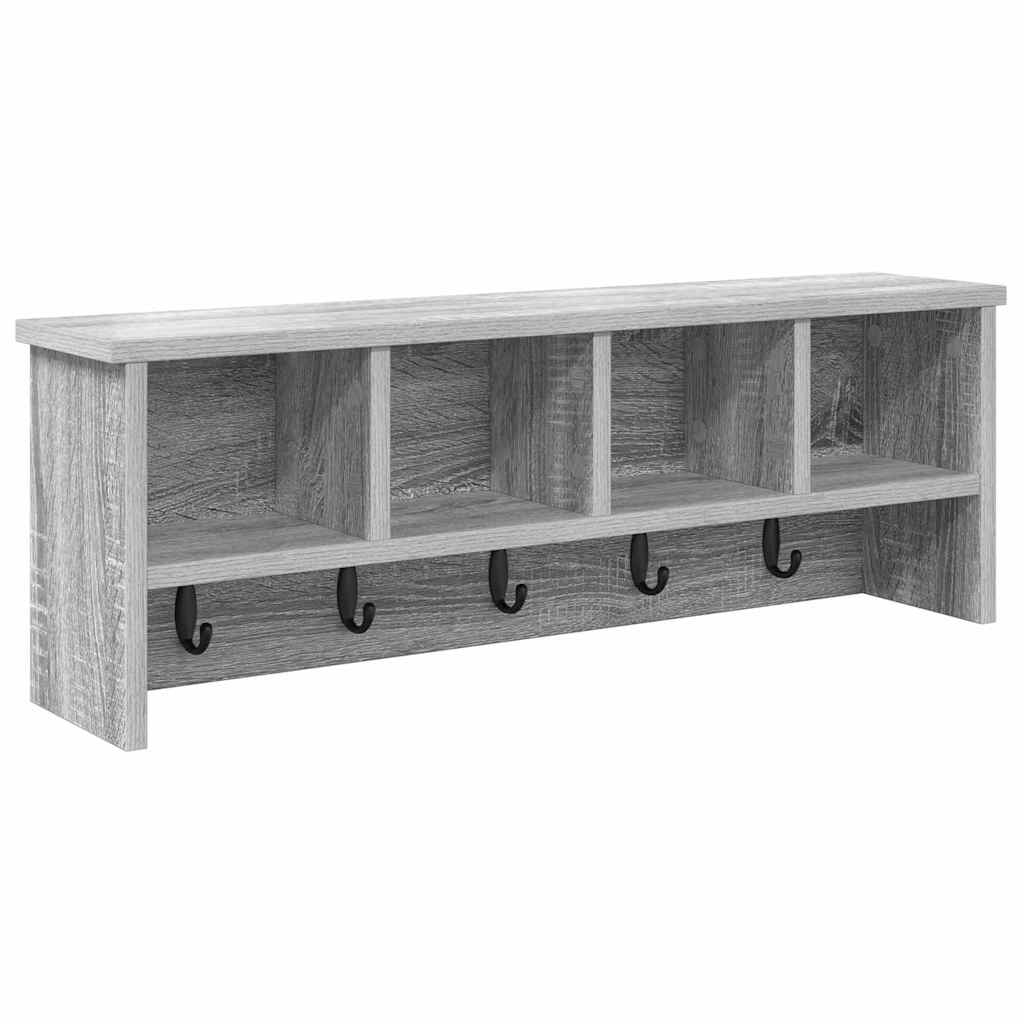 Vægmonteret Jakkeholder Vægmonteret Grå Sonoma 75 x 16 x 26 cm