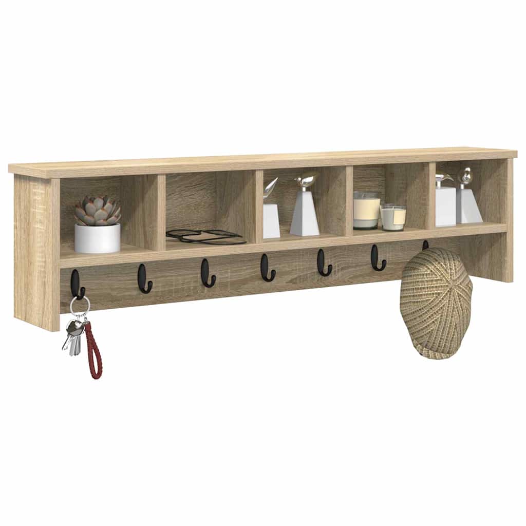 Vægmonteret Jakkeholder Vægmonteret Sonoma eg 100 x 16 x 26 cm