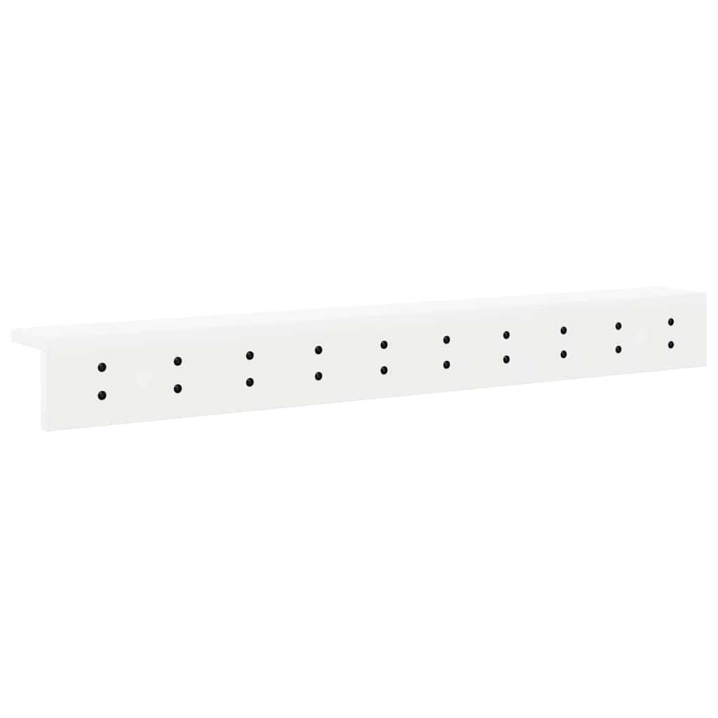 Vægmonteret Jakkeholder Vægmonteret Hvid 100 x 10,5 x 10,5 cm